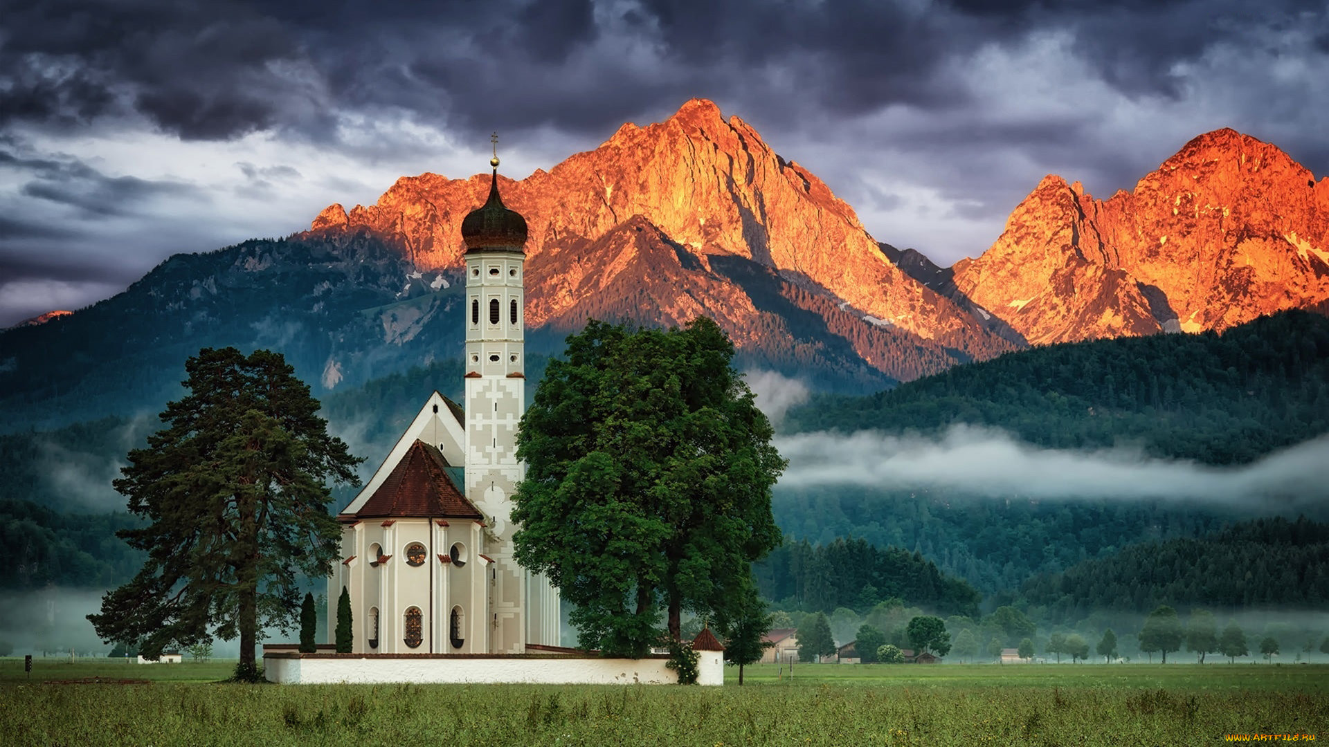 eglise saint-coloman de schwangau, germany, , -  ,  ,  , eglise, saint-coloman, de, schwangau